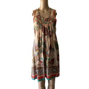 Hot Delicious Size S Embroidered Sleeveless Dress